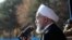 IRAN -- Iranian President Hassan Rohani gives a public speech during a trip to the northern Iranian city of Shahroud, December 4, 2018