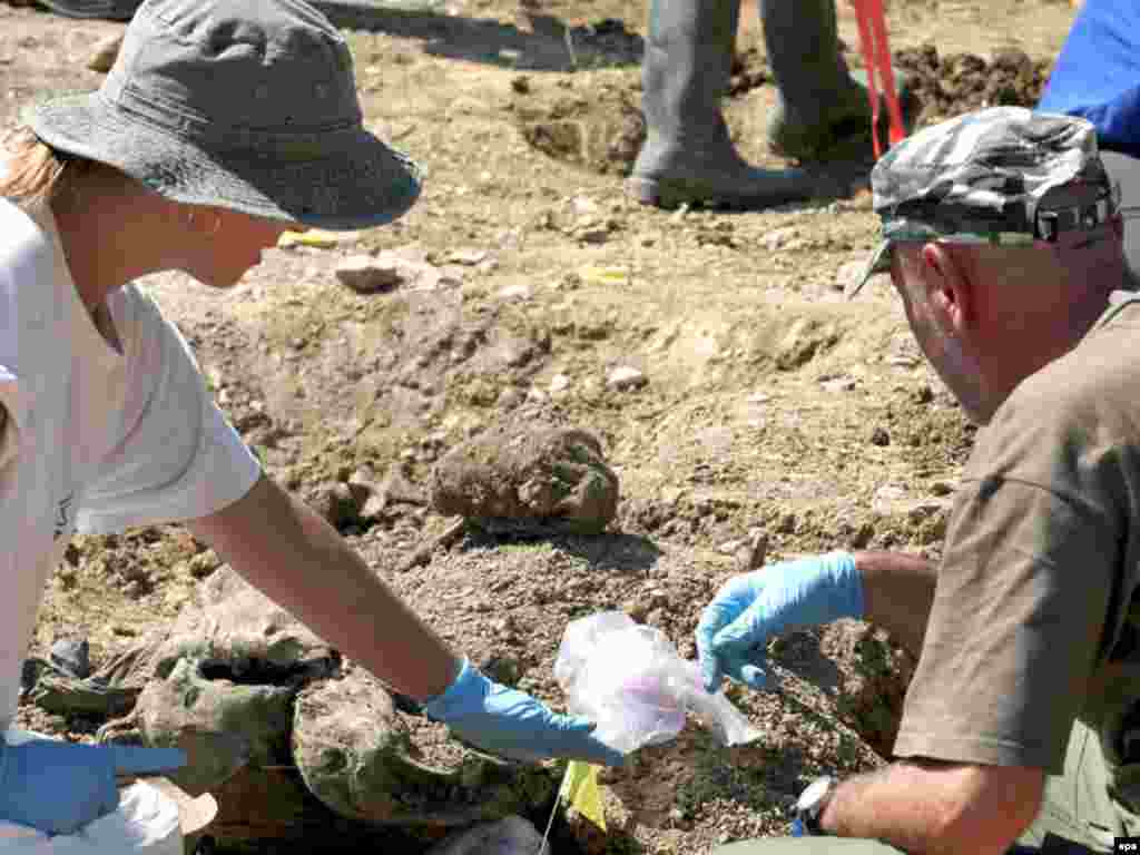 26 maj '09 - Dhjetëra viktima të masakrës së Srebrenicës të 1995-tës besohet se gjenden në një varr masiv, të zbuluar në lindje të Bosnjës. Zëdhënësja e Komisionit për Persona të Pagjetur në Bosnjë, Lejla Çengiq, tha se varri gjendet në afërsi të qytetit Vllasenica. Ajo tha se mbetjet e nëntë njerëzve janë gjetur dhe se zyrtarët presin të gjejnë së paku 20 të tjerë. 