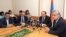Armenia -- Representatives of the Prosperous Armenia Party, the Armenian Revolutionary Federation and the Armenian National Congress at a joint news conference, 11May2012.