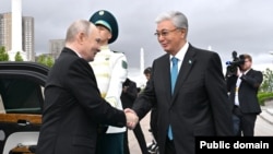 Володимир Путін і Касим-Жомарт Токаєв, Астана, 28 травня 2026 року