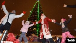 Сьвяткваньне Новага году ў Менску