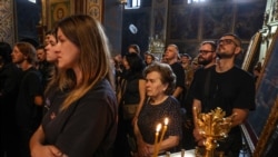 Прощання із 21-річним оборонцем України Данилом Смирновим у Михайлівському Соборі Києва. 3 вересня 2026 року 