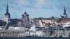 O navă militară ancorată în portul Tallinn în vara anului 2023. Estonia, care și-a recucerit independența față de Moscova în 1991, a devenit unul din aliații NATO cei mai atenți la planurile de expansiune regională ale Rusiei. 