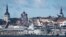 O navă militară ancorată în portul Tallinn în vara anului 2023. Estonia, care și-a recucerit independența față de Moscova în 1991, a devenit unul din aliații NATO cei mai atenți la planurile de expansiune regională ale Rusiei. 