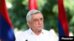 Former Armenian President Serzh Sarkisian (file photo)