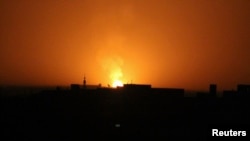 Пожар вблизи международного аэропорта в Дамаске, 23 октября