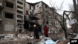 Руйнування в Селидовому після попередніх російських ударів, лютий 2024 року
