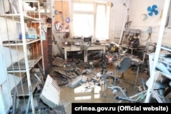 Лаборатория Керченской городской больницы № 1 после наводнения 17 июня 2021 года