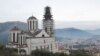 Bosnia and Herzegovina -- The renovation of the orthodox church in Mostar, February 17, 2021.