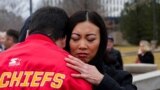 Prayer vigil for victims of the plane crash of the American Eagle flight 5342, at Wichita City Hall, in Wichita