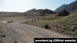 Kyrgyzstan - Construction of the Min-Bulak-Chorgo-AkSai road in the Batken district of the Batken region.