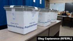 Urne de vot în Republica Moldova, Chișinău, 23 noiembrie 2024