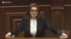 Armenia - Judge Lilit Tadevosian addresses parliament before being elected as new head of Armenia's Court of Cassation, February 9, 2021.