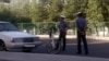  Туркменистан. Полицейские в масках на улице. 2020 г