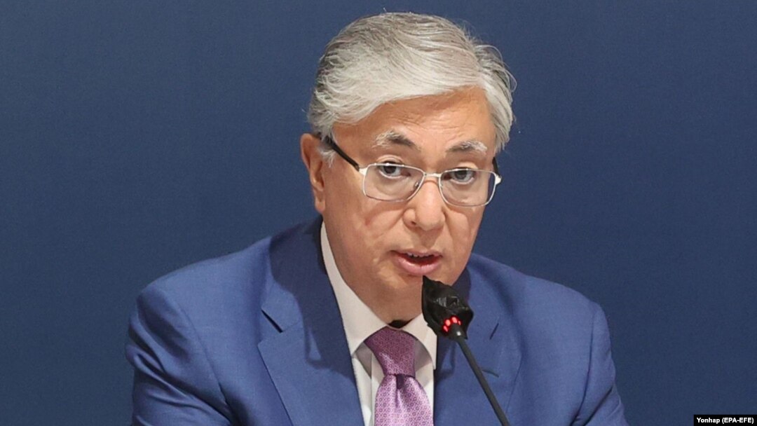 Kazakh President Qasym-Zhomart Toqaev (file photo)