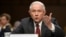 U.S. Attorney General Jeff Sessions testifies at a Senate hearing in Washington on June 13. 