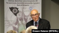 Theodor Meron na konferenciji „Istraživanje, dokumentiranje i procesuiranje genocida u Bosni i Hercegovini“