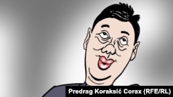 Karikatura Predraga Koraksića Coraxa