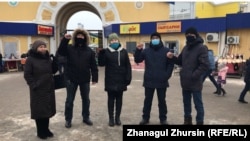 Kazakhstan - Civil activists demand release of dissident Aron Atabek. Aktobe, 31 January 2021