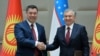 Президенты Узбекистана и Кыргызстана Шавкат Мирзияев и Садыр Жапаров.