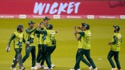 Игроки пакистанской сборной по крикету.