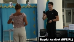 Голосование в Алматы на выборах депутатов в новый парламент Курултай. 23 августа 2026