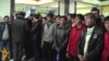 Tajikistan -- Dushanbe, Tajik youths in airport want to go to the Russia for migrants, 15 January 2014