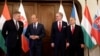 Участники саммит Вишеградской группы в Праге 6 марта 2024, слева направо: Роберт Фицо (Словакия), Дональд Туск (Польша), Петр Фиала (Чехия), Виктор Орбан (Венгрия)