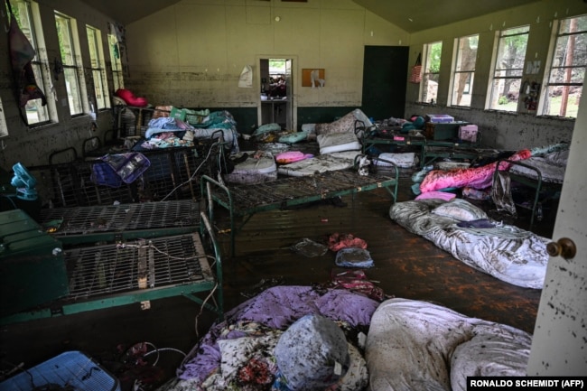 Хижина в лагере Camp Mystic, Техас, США, 5 июля 2025 года