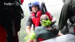 U.S. Coast Guard Called In To Rescue Flood Victims In Houston