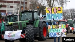 Fermierii francezi protestează împotriva acordului de liber schimb UE-Mercosur. Strasbourg, Franța. 20 ianuarie 2026. 