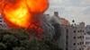 Внаслідок ізраїльських ударів були зруйновані три багатоповерхівки, в яких, за даними ізраїльської сторони, розташовувалися об’єкти «Хамасу»
