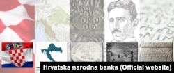 Horvát euróérmék tervei, köztük a feltaláló Nikola Teslát ábrázoló érme Zágrábban 2021. július 21-én