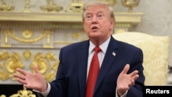 Президент США Дональд Трамп виступає в Білому домі 17 серпня