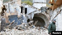 Разрушения в центральной Италии после землетрясения 26 октября 2016 года