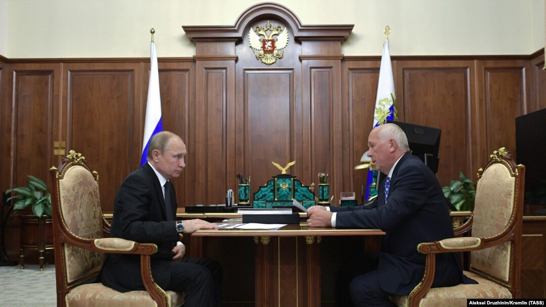 Чемезов на приеме у Путина в июле 2019