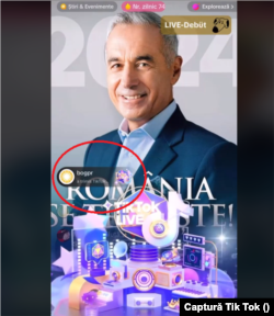 Momentul în care BogPr donează pentru campania lui Călin Georgescu.