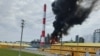 Последствия украинского удара по Нижнекамскому нефтеперерабатывающему заводу в Татарстане в ночь на 8 июля.