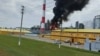 Наслідки українського удару по Нижньокамському нафтопереробному заводу в Татарстані, Росія, 8 липня 2026 року 