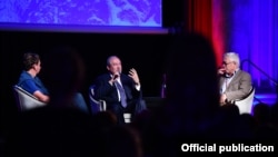 Ֆրանսիա - Հայաստանի նախագահ Արմեն Սարգսյանը ելույթ է ունենում «Մտքերի գագաթնաժողովում», Շամոնի, 22-ը սեպտեմբերի, 2018թ․