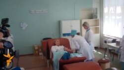 Tymoshenko Donates Blood For Wounded Ukrainian Soldiers