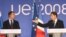France's Nicolas Sarkozy (right) and Russia's Dmitry Medvedev at the EU-Russia summit in Nice