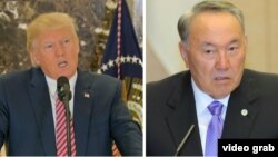 Президенти США та Казахстану Дональд Трамп (л) та Нурсултан Назарбаєв