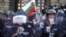Полицаи по време на антиправителствен протест в София. Снимката е от 2 септември 2020 г.