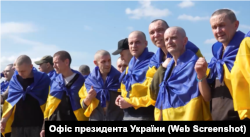 Сергій Несвіт під час обміну військовополоненими, 23 травня 2025