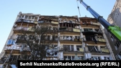Наслідки російської атаки у Солом’янському районі Києва. Київ, 20 серпня 2026 року