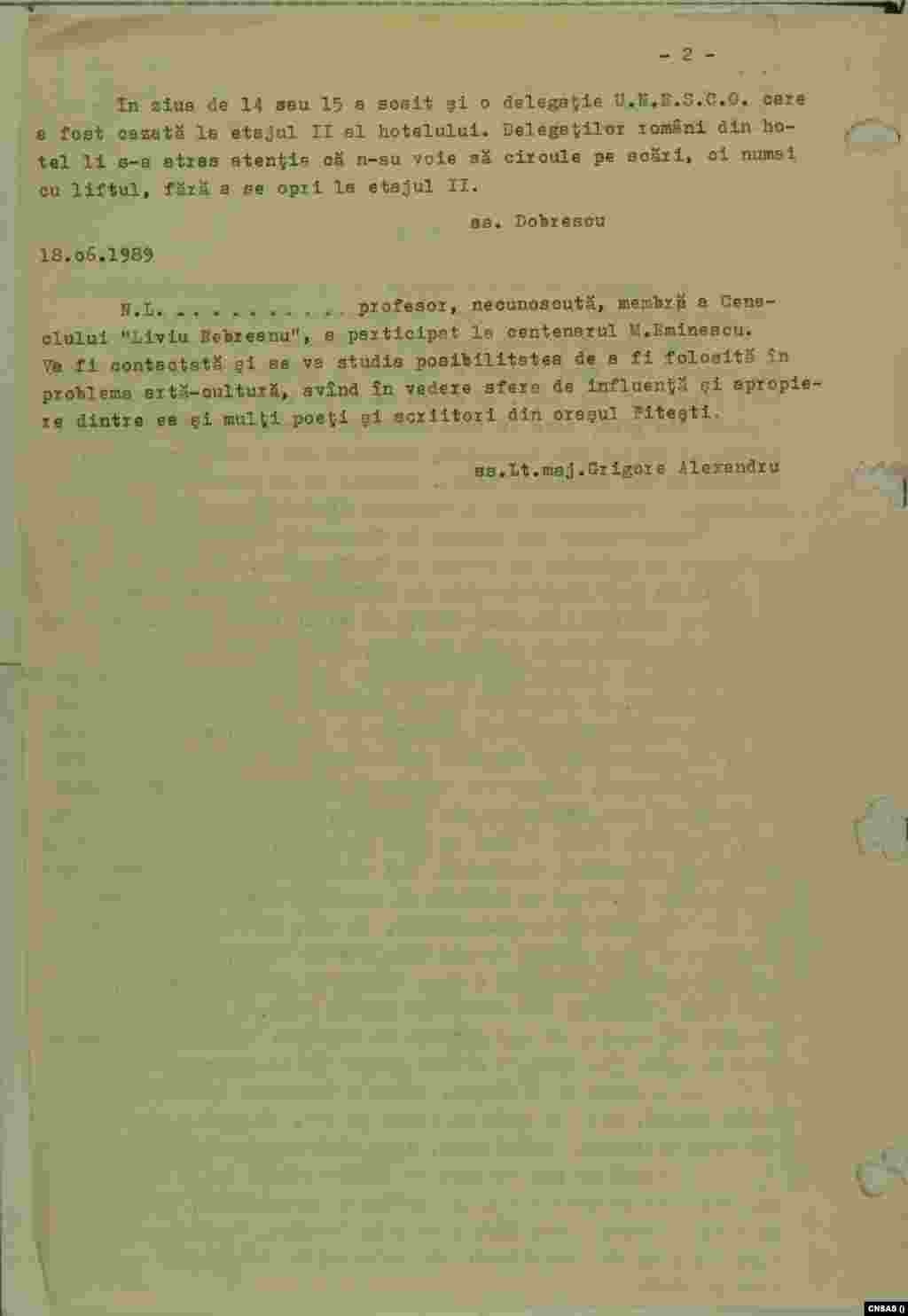 Securitatea se implica în orice manifestare culturală care implica oaspeți din străinătate, spune pentru Europa Liberă Andrei Galiță, cercetător la CNSAS.„Foarte multe manifestări culturale au avut loc sub supravegherea Securității, inclusiv Cerbul de Aur și Festivalul de Jazz de la Sibiu”, spune el.Nu scăpau de atenția Securității nici evenimente cu participare doar internă. „Dacă exista posibilitatea să graviteze în jurul evenimentului și oameni care nu erau pe placul regimului”, spune cercetătorul de la CNSAS.