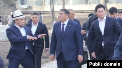 Айбек Ташматов, Камчыбек Ташиев жана Элдар Жакыпбеков. (солдон оңго карай) 5-февраль, 2026-жыл.