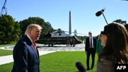Дональд Трамп отвечает на вопросы журналистов, Вашингтон, 6 октября 2026 года