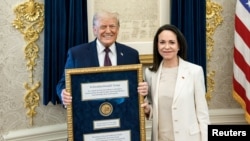 Američki predsednik Donald Tramp sastao se u Vašingtonu sa liderkom venecuelanske opozicije Marijom Korinom Mačado